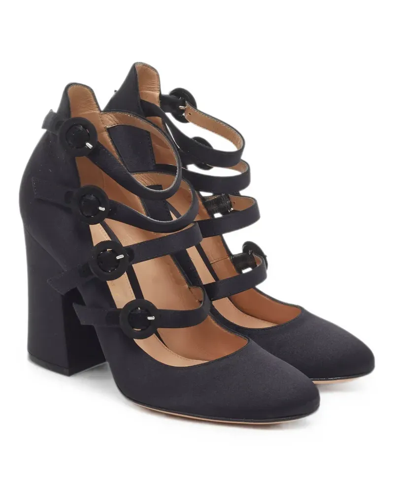 Gianvito Rossi Moret Pumps mit Blockabsatz - Schwarz Schwarz