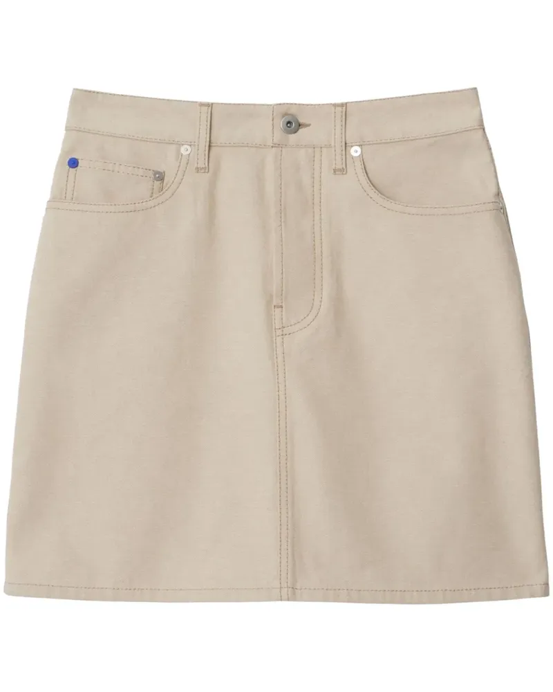 Burberry Equestrian Knight Jeansrock - Nude Nude