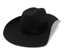 Filzhut mit Logo-Stickerei - Schwarz