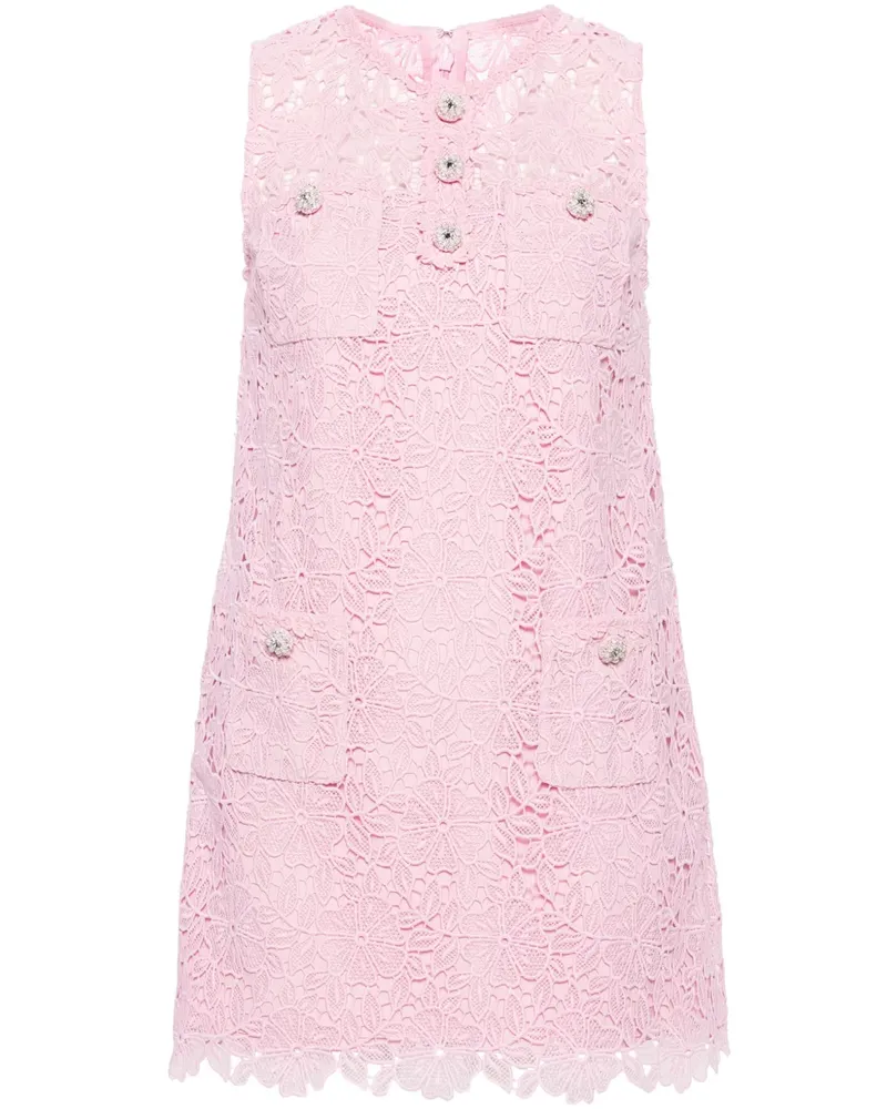 Self-Portrait Aline Minikleid - Rosa Rosa