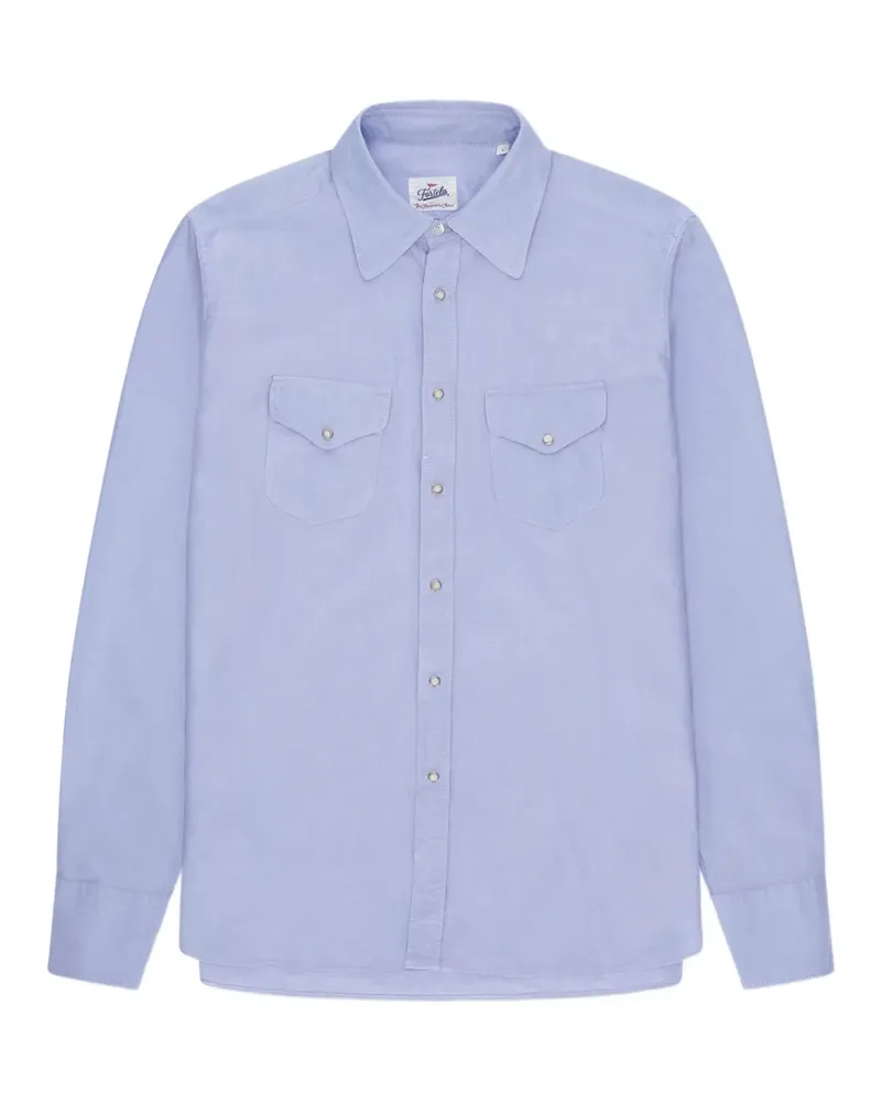 Fortela flap-pocket shirt - Blau Blau