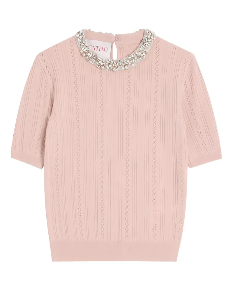 Valentino Garavani Bestickter Pullover - Rosa Rosa