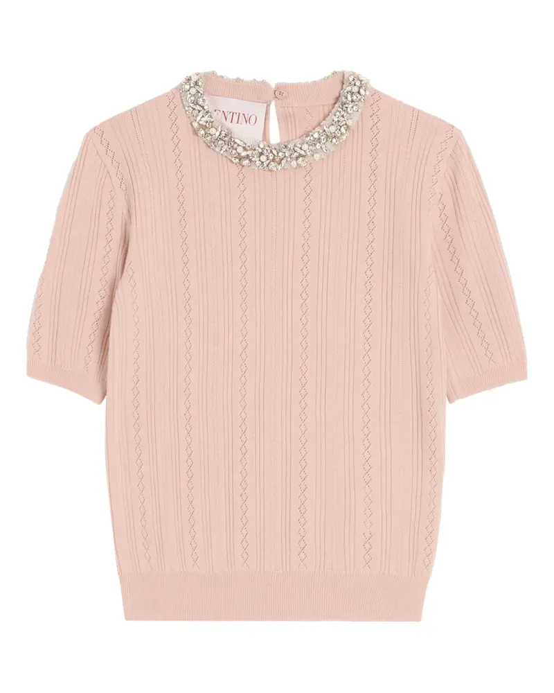 Valentino Garavani Bestickter Pullover - Rosa Rosa