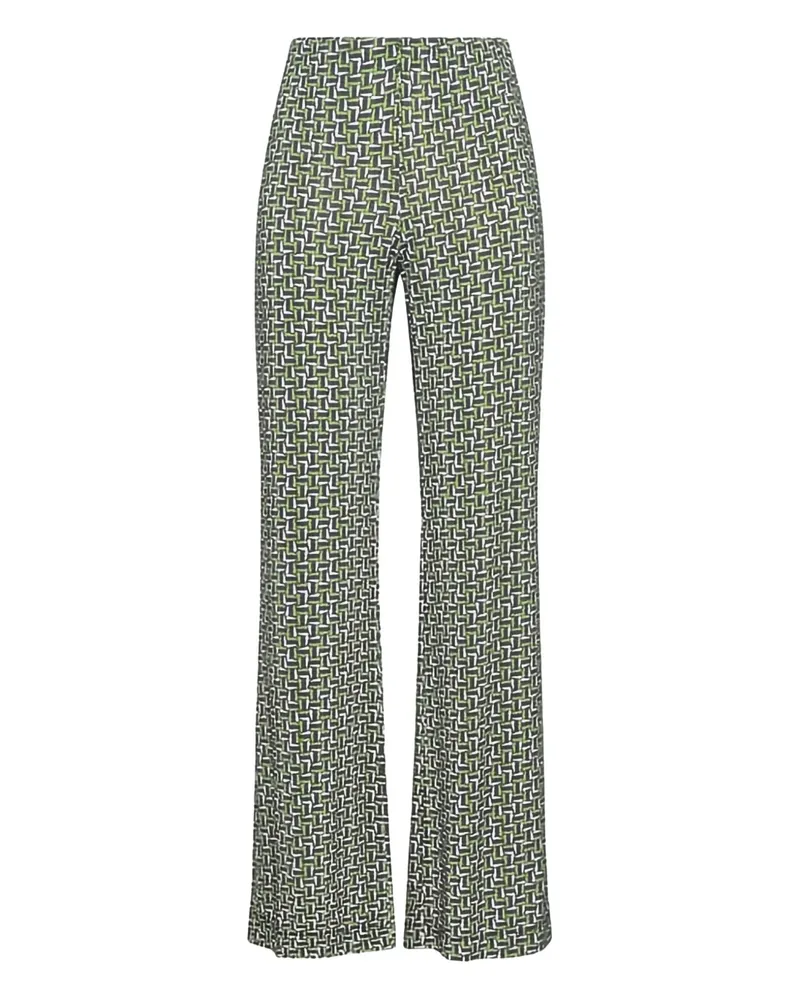 Maliparmi Mali Strones geometric-pattern palazzo pants - Grün Grün