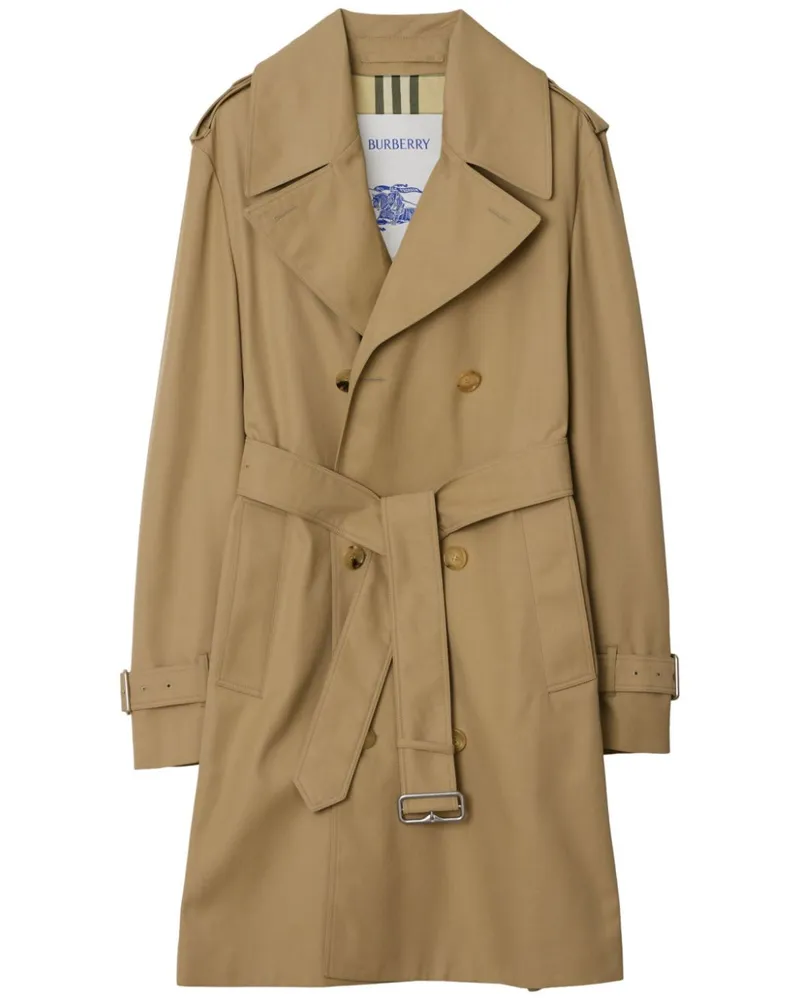 Burberry Trenchcoat in Midi-Länge - Nude Nude