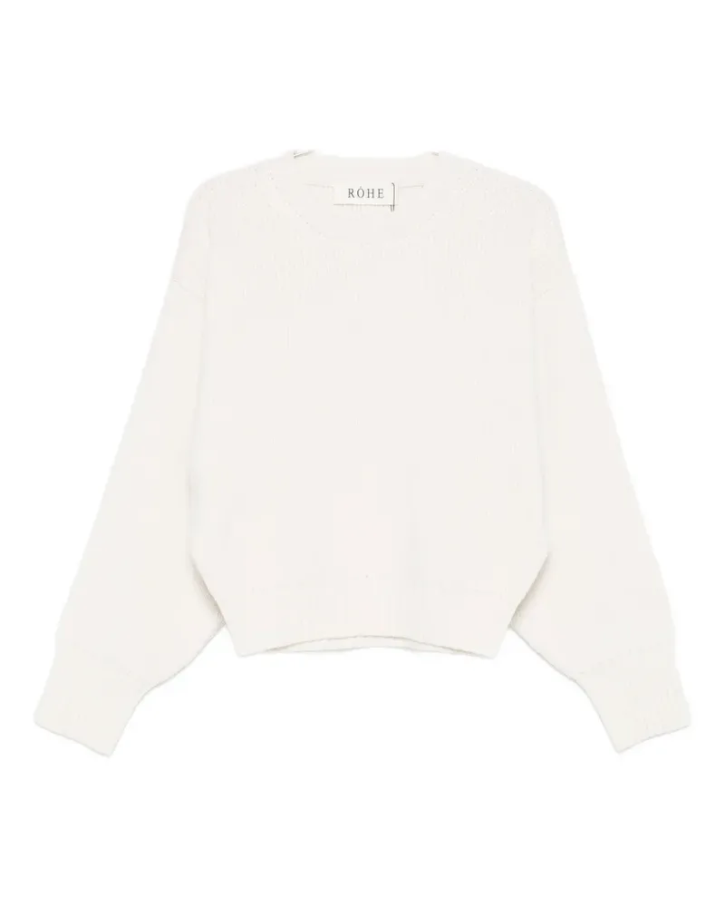 Róhe sculptural crew-neck sweater - Weiß Weiß