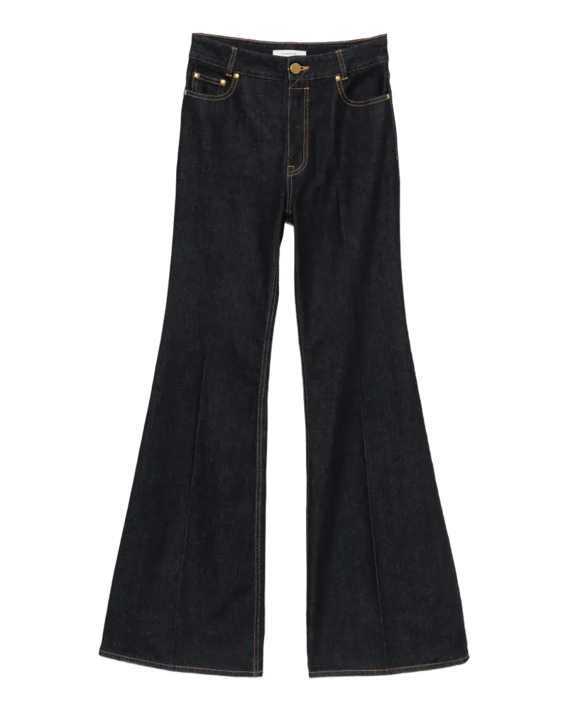 Zimmermann Ausgestellte High-Waist-Jeans - Blau Blau