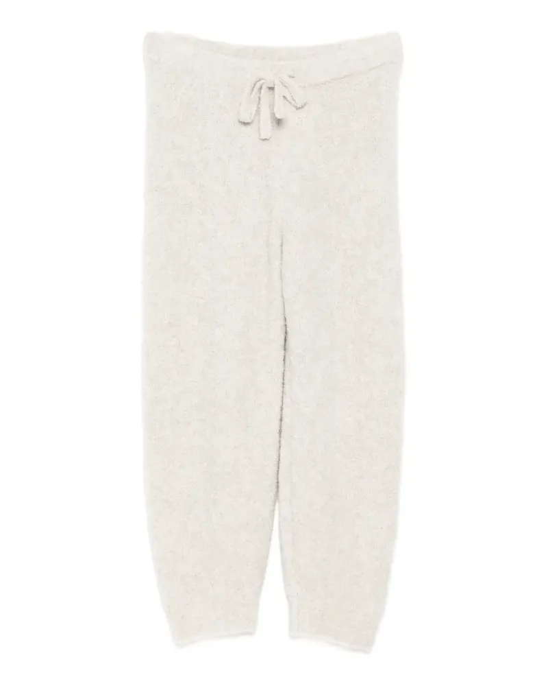 James Perse bouclé drawstring track pants - Nude Nude