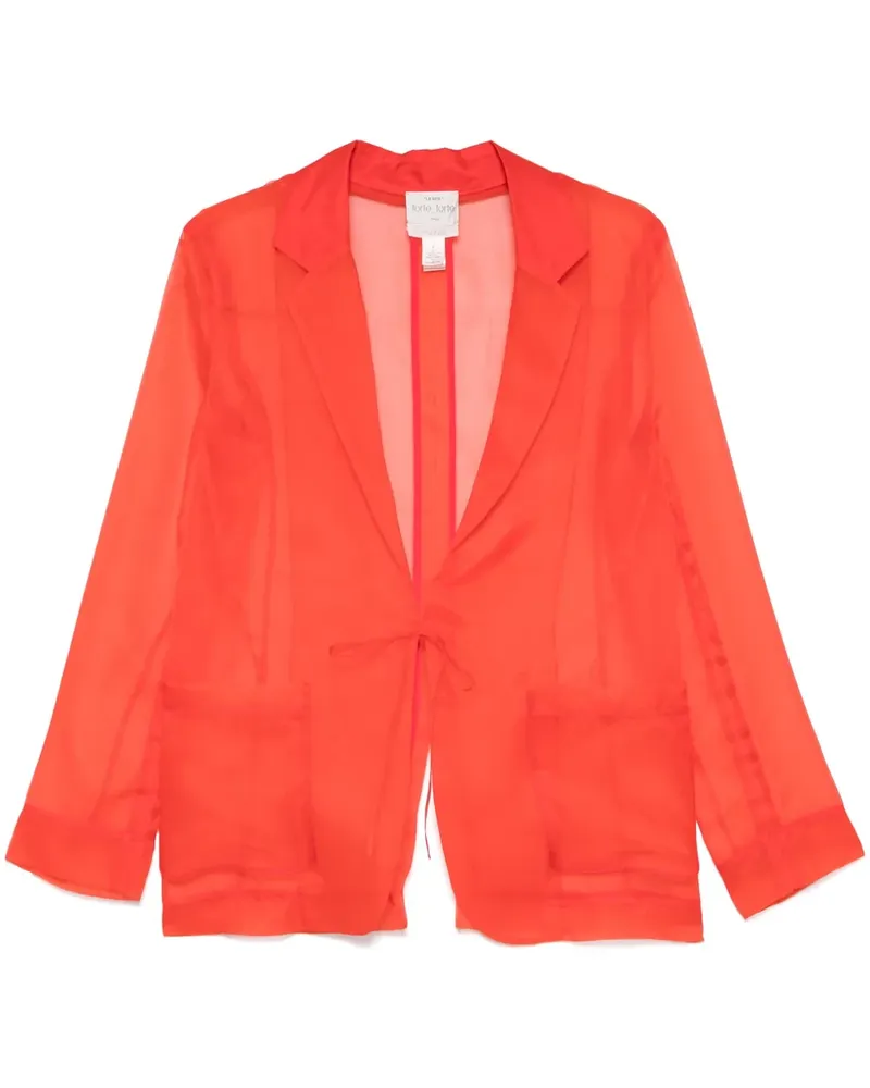 forte_forte Sakko aus Seide - Orange Orange