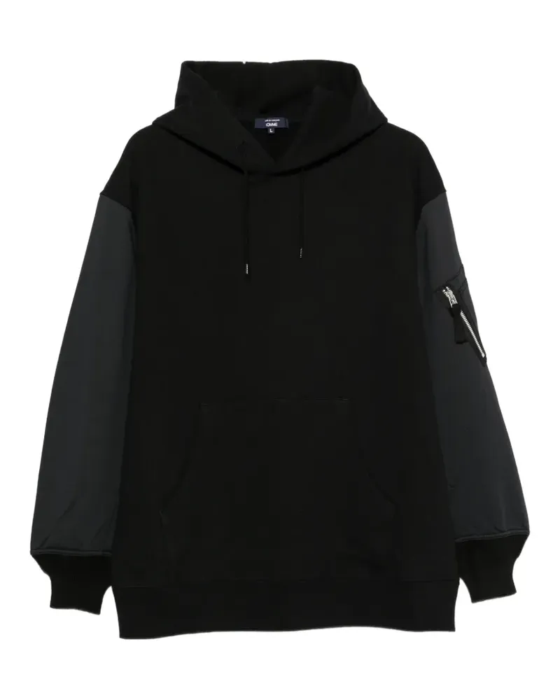 Comme des Garçons Hoodie mit Reißverschlusstasche - Schwarz Schwarz