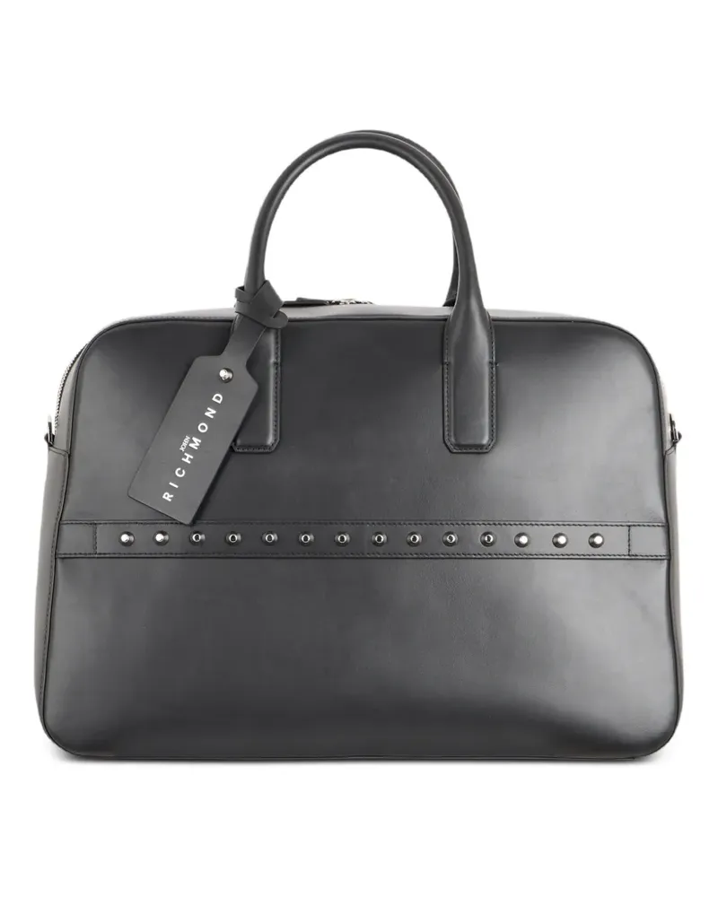 John Richmond Handtasche mit Nieten - Schwarz Schwarz