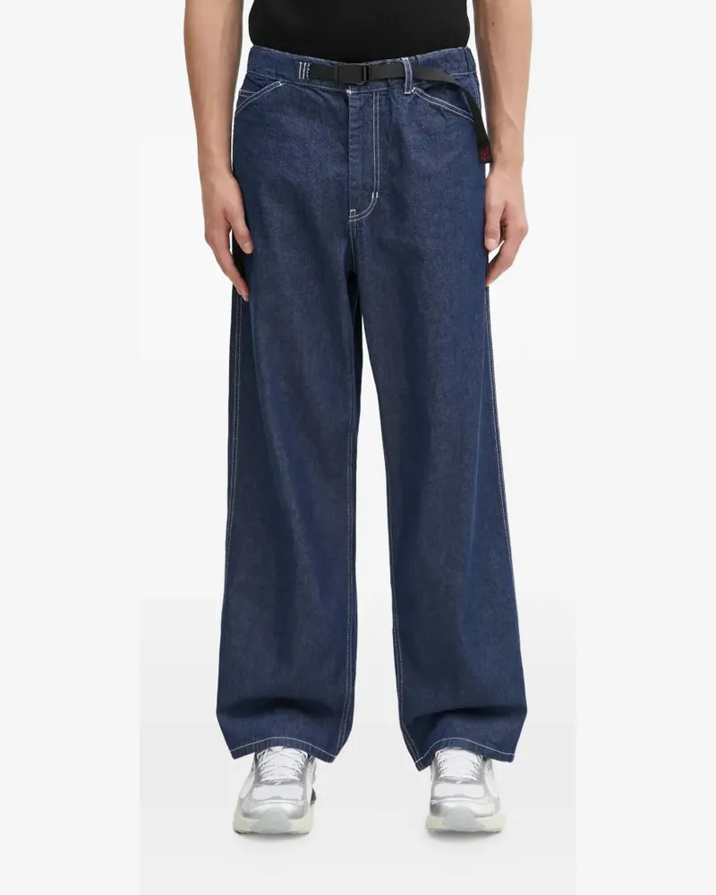 GRAMICCI Sutter contrast-stitch denim trousers - Blau Blau