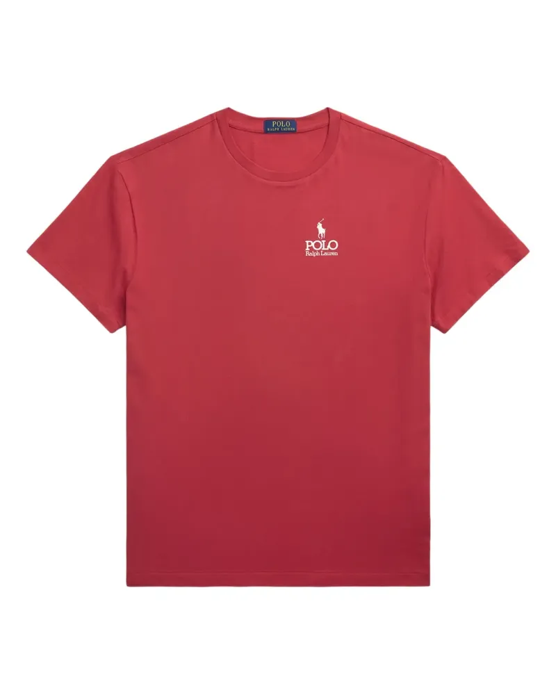 Ralph Lauren T-Shirt mit Logo-Stickerei - Rot Rot