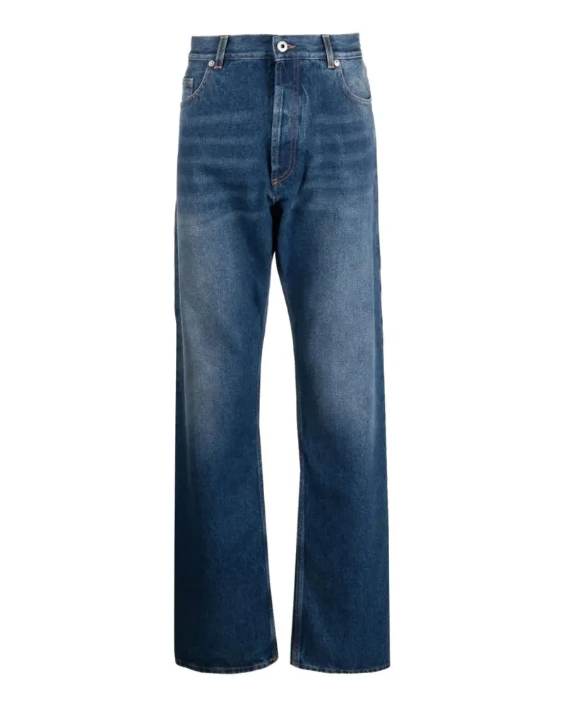 OFF-WHITE Lockere Straight-Leg-Jeans - Blau Blau