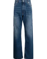 OFF-WHITE Lockere Straight-Leg-Jeans Blau