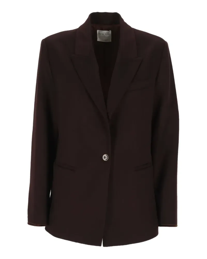 forte_forte Einreihiger Blazer - Braun Braun