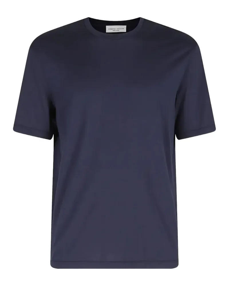 Roberto Collina T-Shirt mit Rundhalsausschnitt - Blau Blau