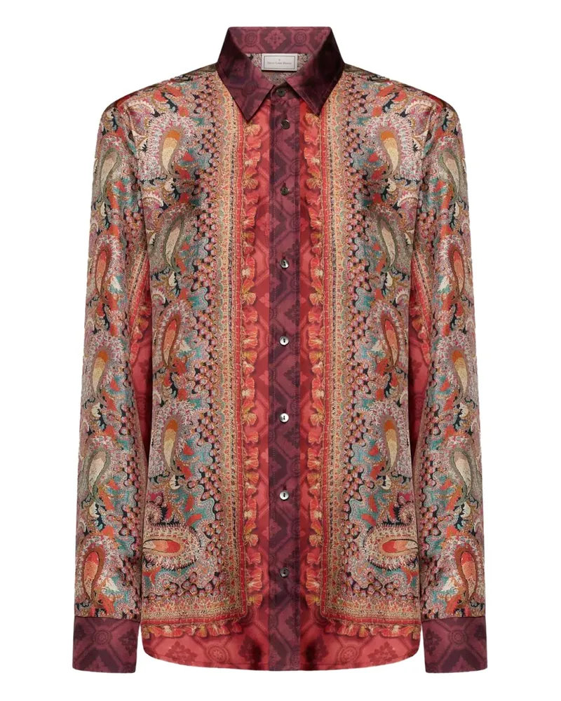 Pierre-Louis Mascia paisley-print silk shirt - Rot Rot