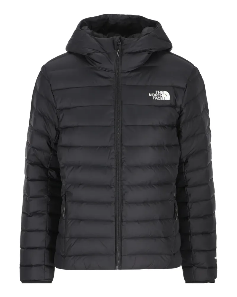 The North Face Classic down hooded jacket - Schwarz Schwarz