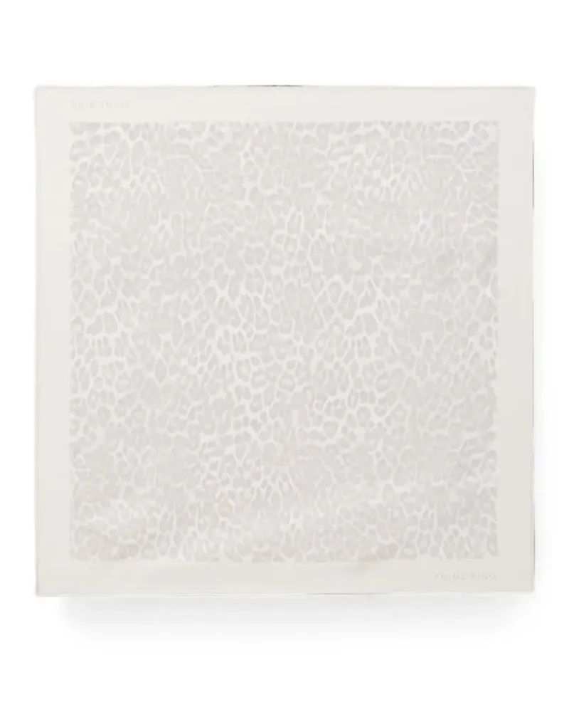 Anine Bing York leopard-print scarf - Nude Nude