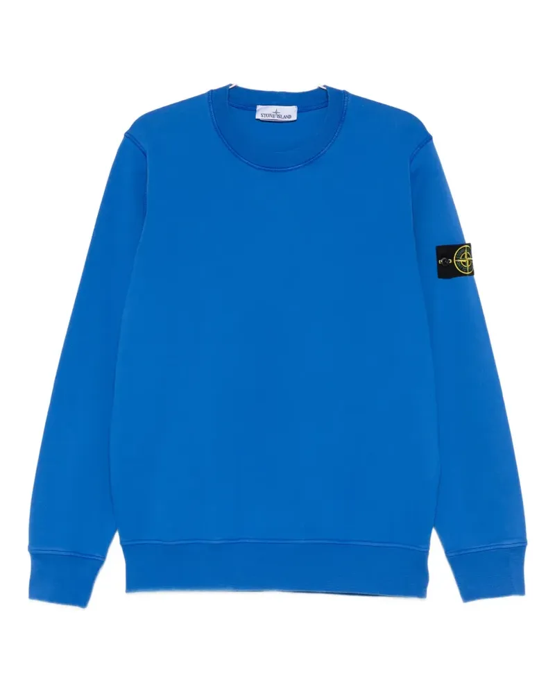 Stone Island patch crew neck sweatshirt - Blau Blau