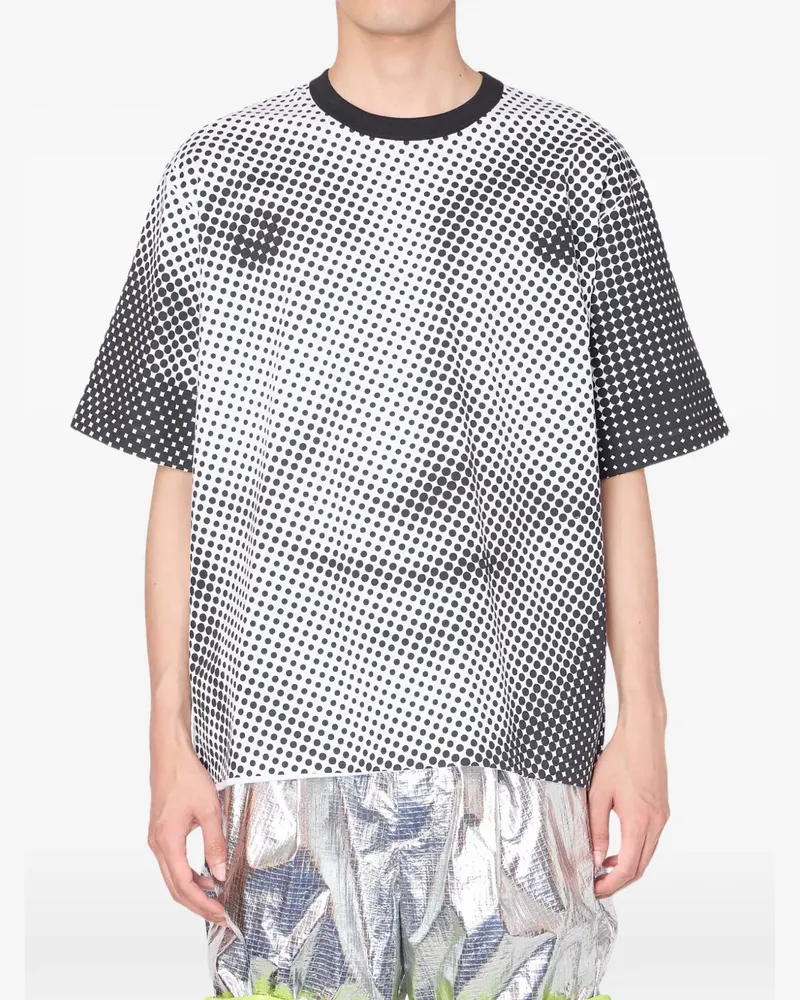 kolor T-Shirt mit Polka Dots - Weiß Weiß