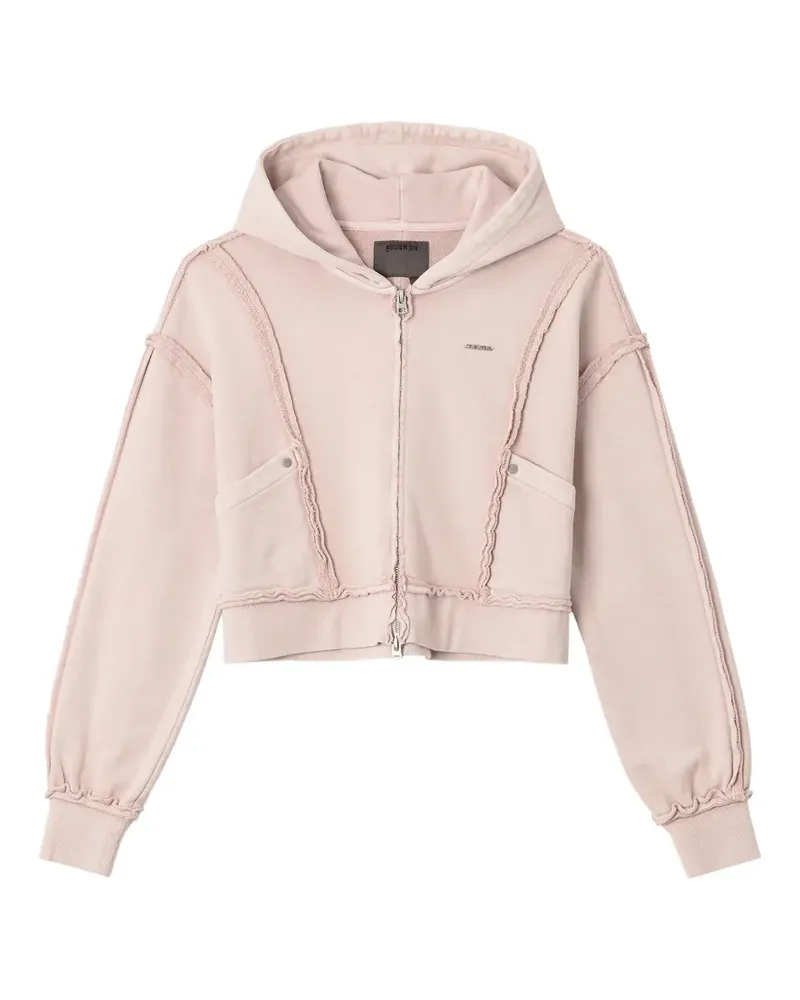 Musium Div. exposed-seam hoodie - Rosa Rosa