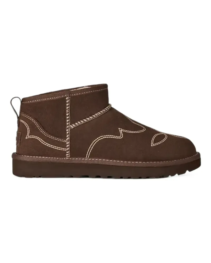 UGG women's classic ultra mini western boot - Braun Braun