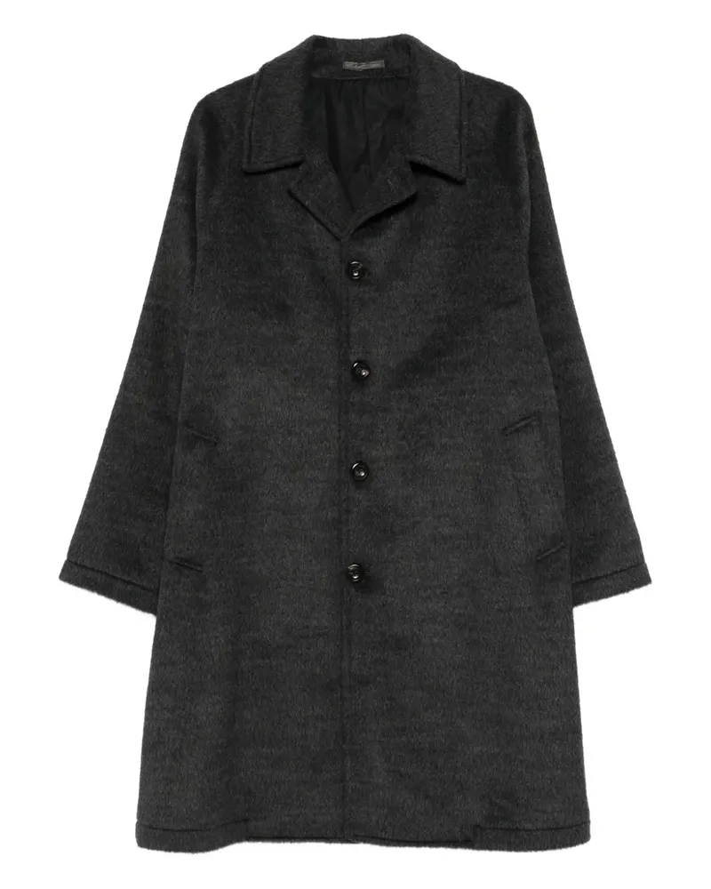 Luigi Bianchi Mantova button-up wool coat - Grau Grau