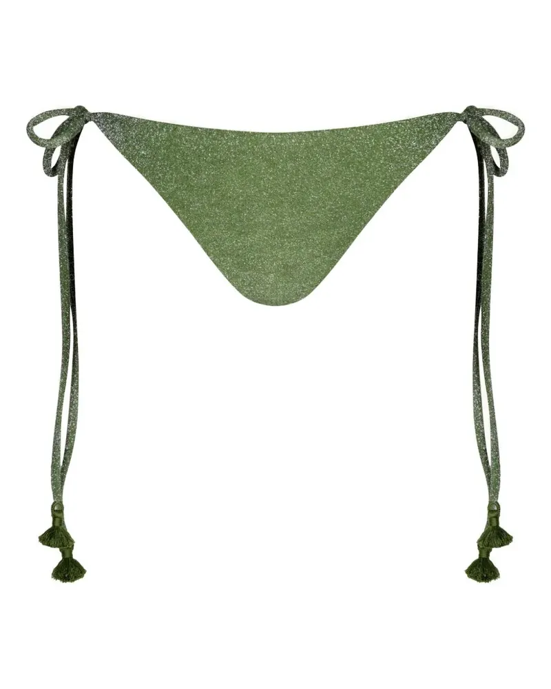 Johanna Ortiz Sagrado Bikinihöschen mit Quasten - Grün Grün