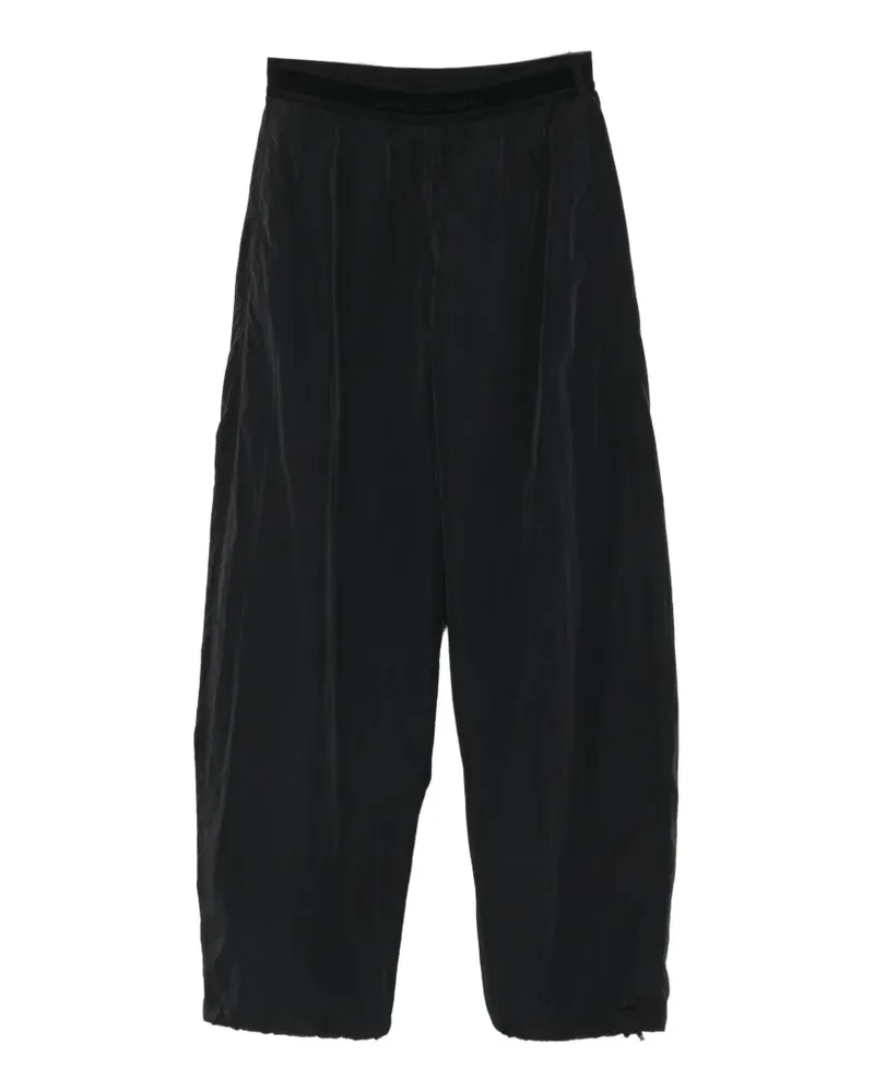 Alexander Wang logo-waistband elasticated-cuffs track pants - Schwarz Schwarz