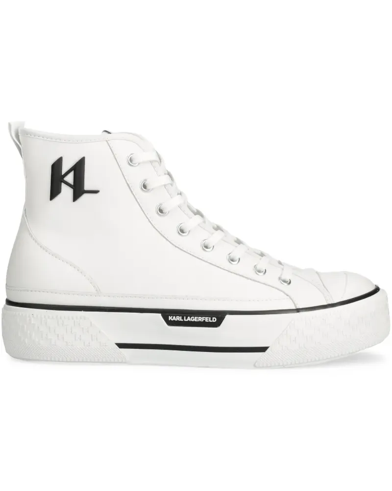 Karl Lagerfeld Sneakers aus Leder - Weiß Weiß