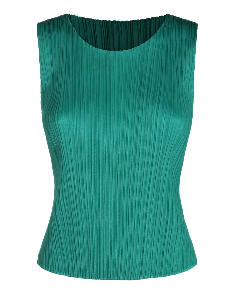 Issey Miyake Ärmeloses Oberteil - Grün Grün