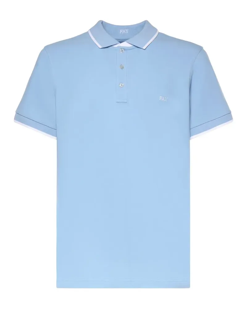Fay short-sleeve polo shirt - Blau Blau