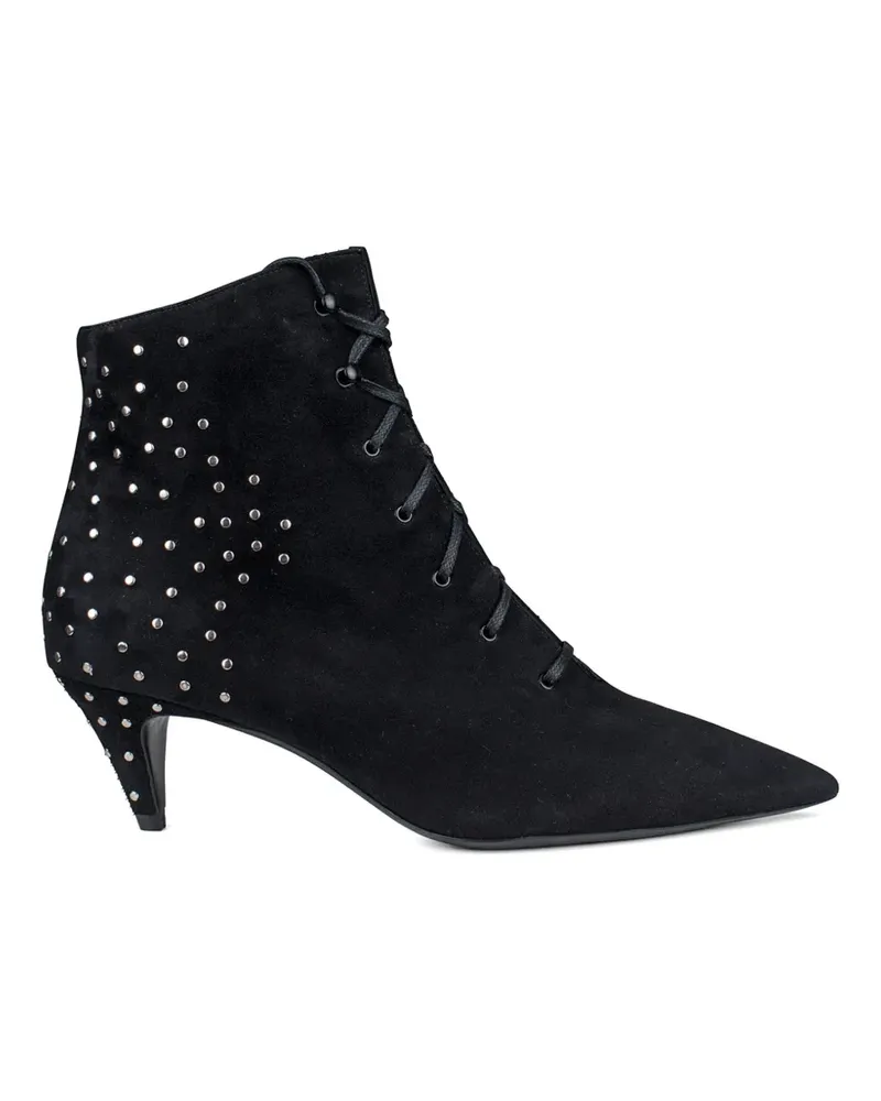Saint Laurent Kiki Stiefel mit spitzer Kappe - Schwarz Schwarz