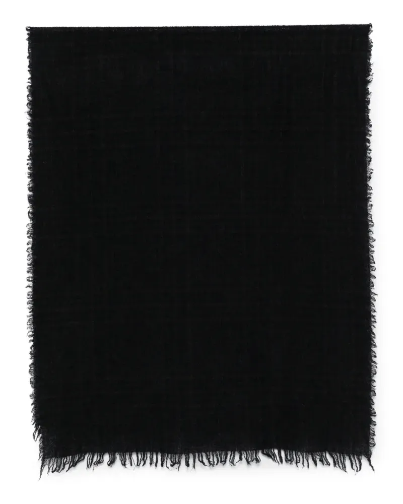 Faliero Sarti Perry Schal mit Fransensaum - Schwarz Schwarz