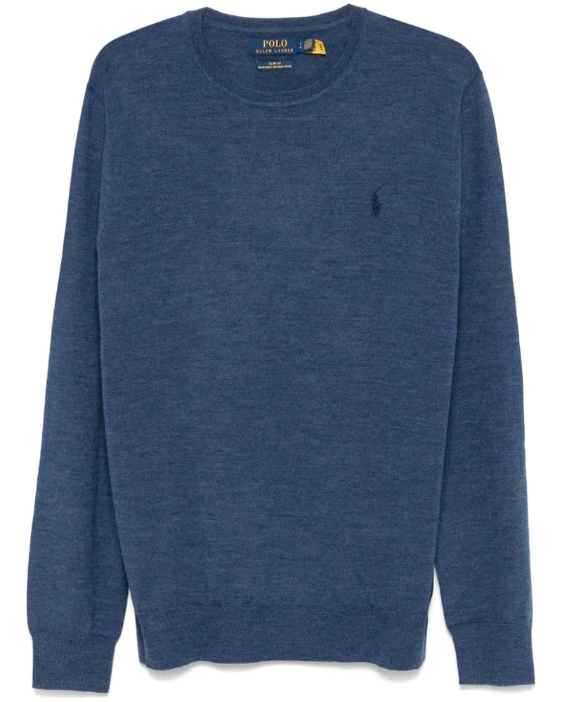 Ralph Lauren Pullover mit Polo Pony-Stickerei - Blau Blau