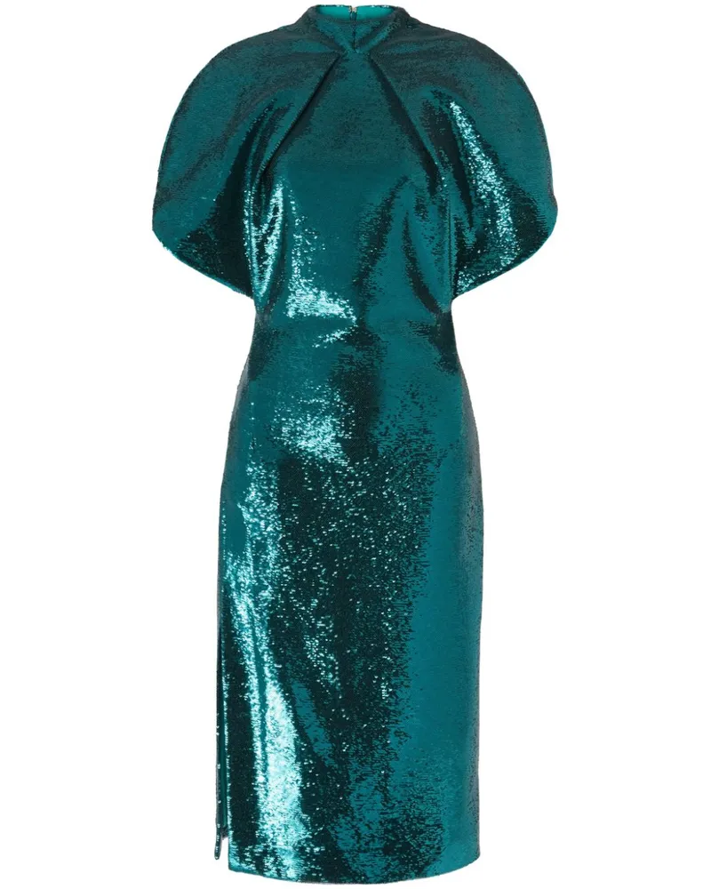 Genny Midikleid mit Pailletten - Grün Grün