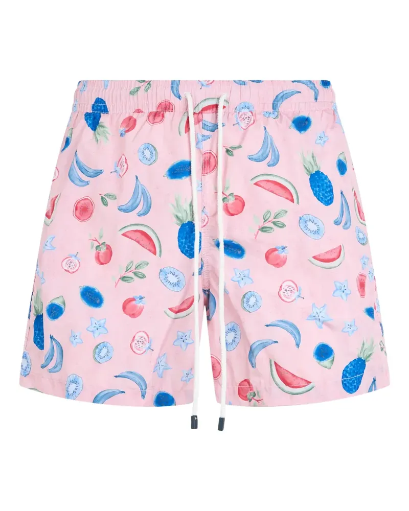 Fedeli fruit-print drawstring swim shorts - Rosa Rosa