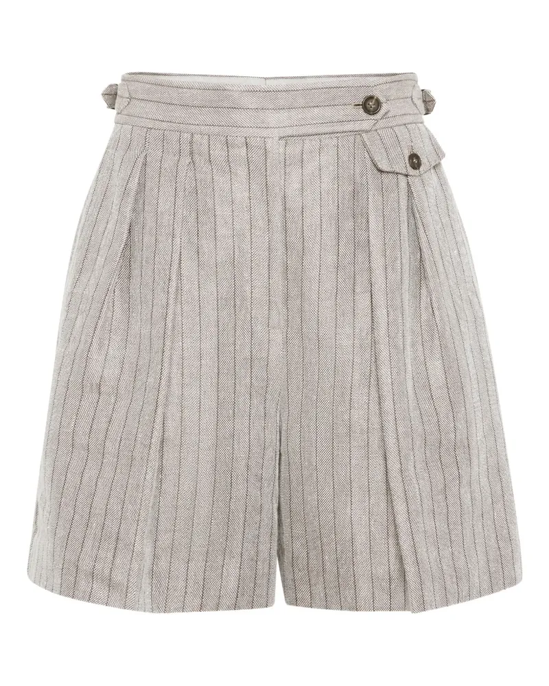 Brunello Cucinelli Shorts mit Falten - Grau Grau