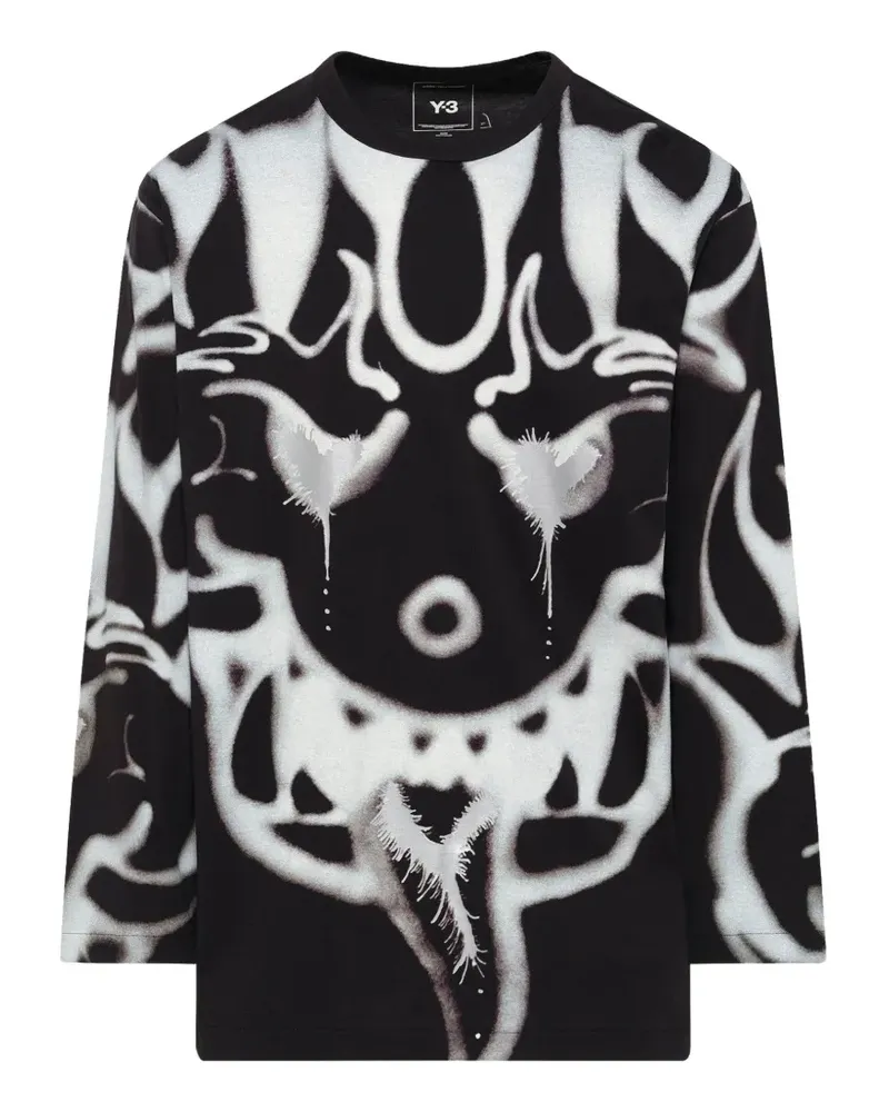 Y-3 Chito graphic long-sleeve T-shirt - Schwarz Schwarz