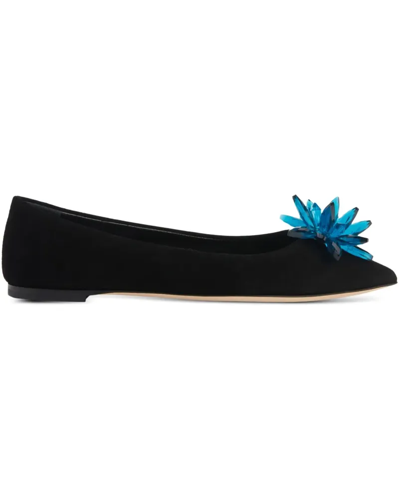 Giuseppe Zanotti Vallie Ballerinas - Schwarz Schwarz