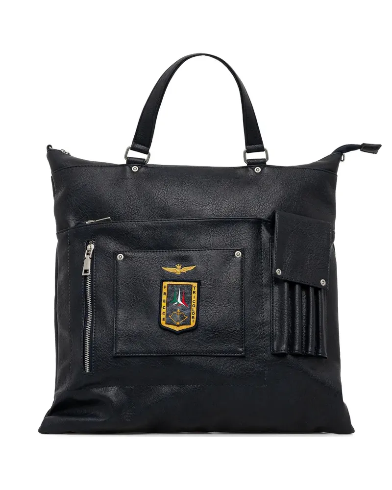 Aeronautica Militare logo-patch carryall - Schwarz Schwarz