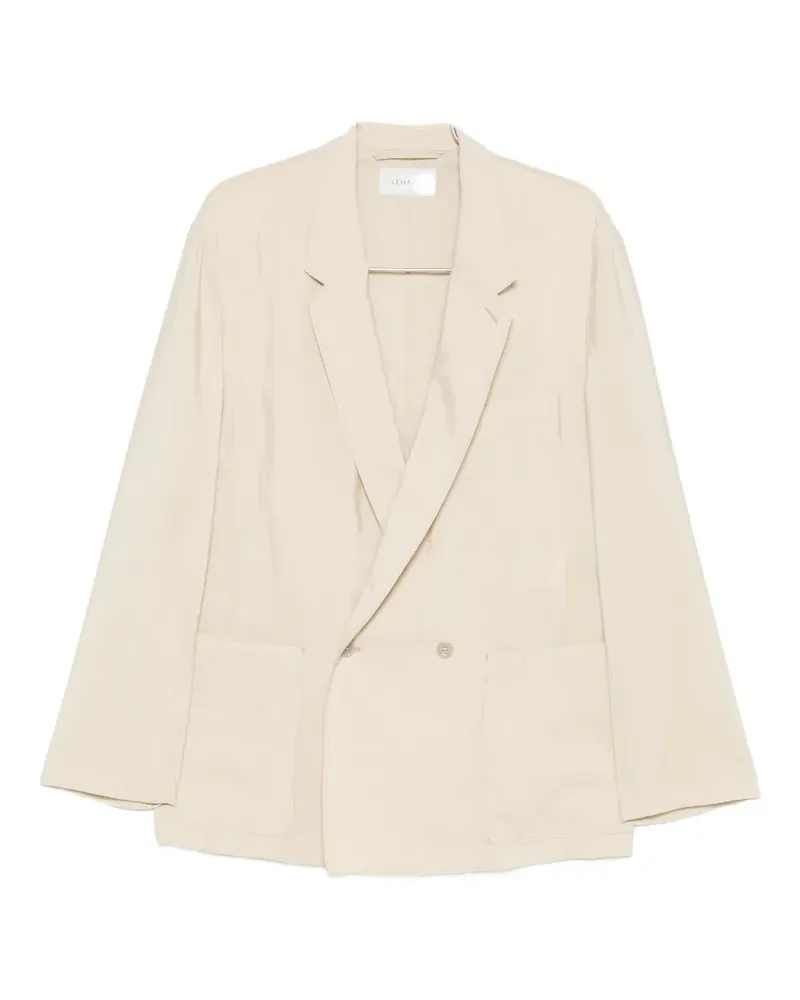Christophe Lemaire double-breasted blazer - Nude Nude