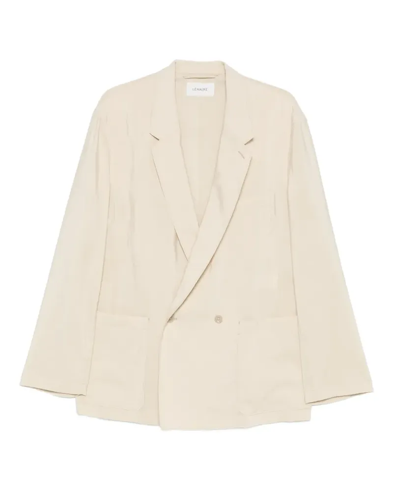 Christophe Lemaire double-breasted blazer - Nude Nude