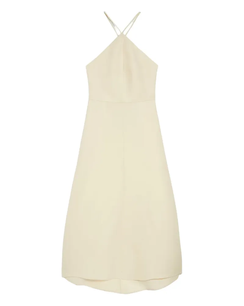 Jil Sander Kleid mit Neckholder-Ausschnitt - Gelb Gelb