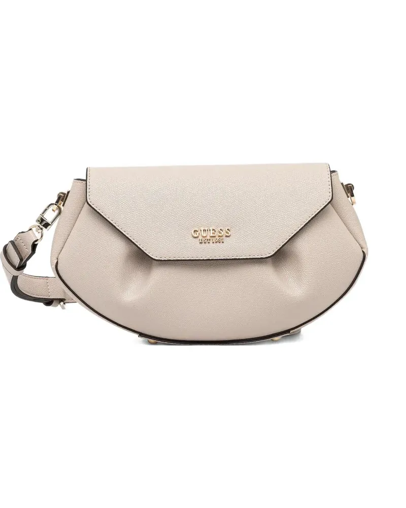 Guess Amorette Umhängetasche mit Logo - Nude Nude