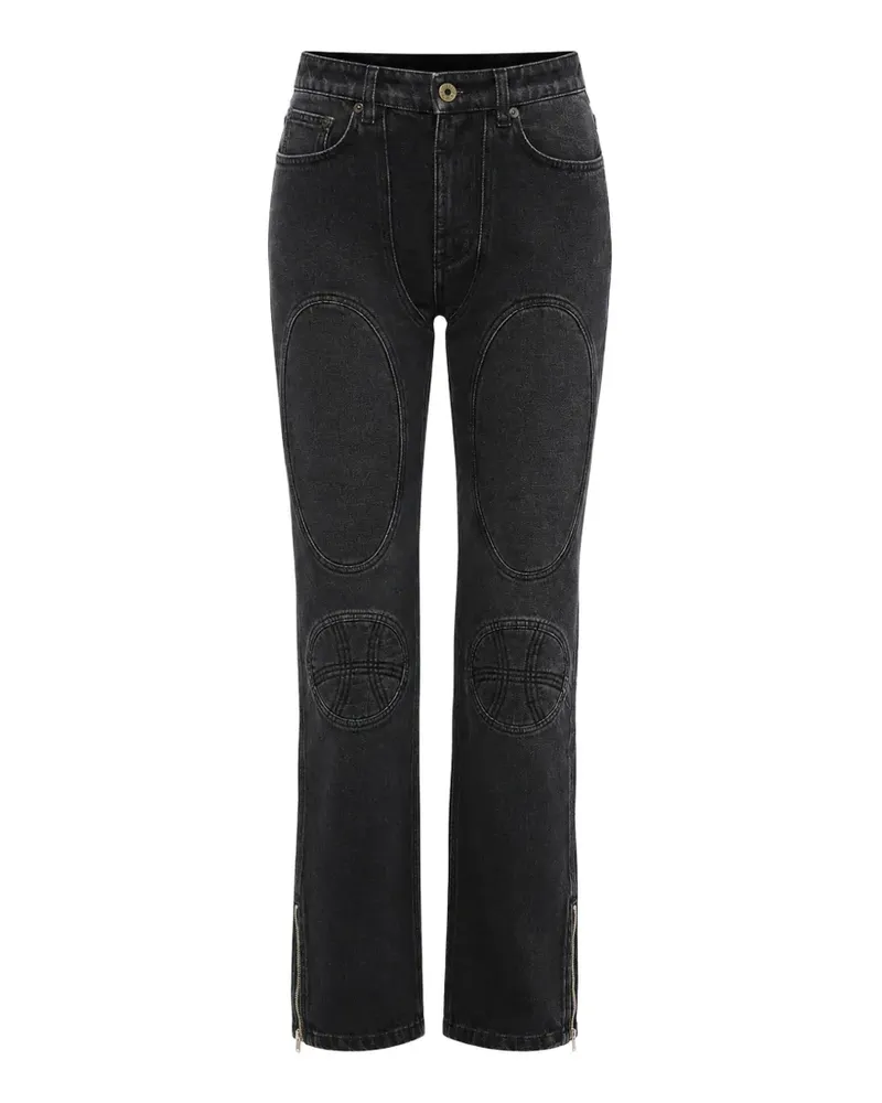 Jean Paul Gaultier Jeans mit Schnürung - Schwarz Schwarz