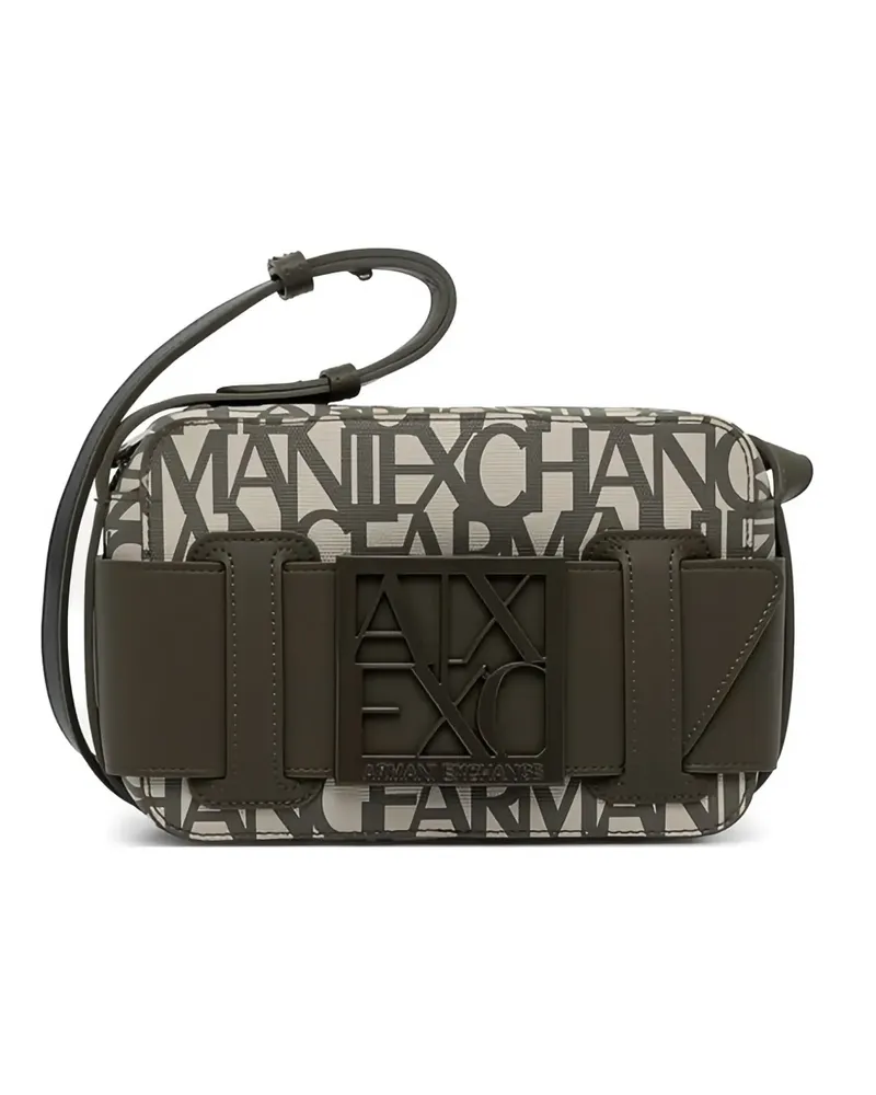 Armani Exchange logo-plaque cross body bag - Nude Nude