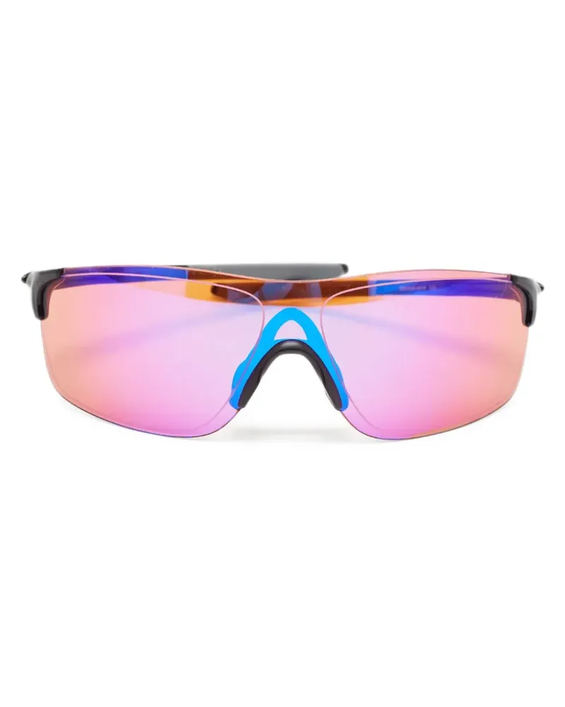 Oakley 2010s Shield Orange Sonnenbrille - Schwarz Schwarz
